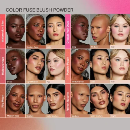 HAUS LABS BY LADY GAGA Color Fuse Talc-Free Blush Powder With Fermented Arnica - Imagen 6