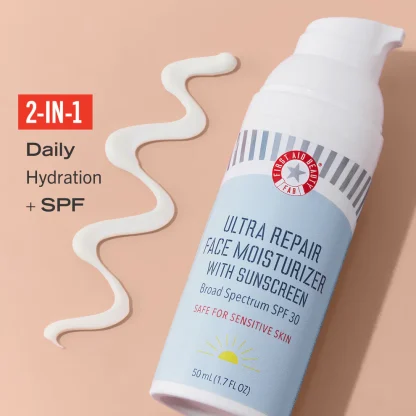 First Aid Beauty Ultra Repair Face Moisturizer with Sunscreen Broad Spectrum SPF 30 - 50m l - Imagen 4