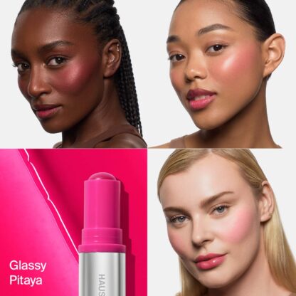 HAUS LABS BY LADY GAGA Color Fuse Longwear Hydrating Glassy Lip + Cheek Blush Balm Stick - Imagen 12