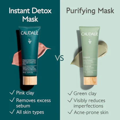 Caudalie Pore Minimizing Instant Detox Mask 75ml - Imagen 5