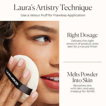 Laura Mercier Translucent Loose Setting Powder – Pink Tone-Up for Brightening - Imagen 3