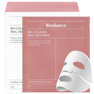BIODANCE Bio-Collagen Real Deep Mask, Hydrating Overnight Hydrogel Mask, Pore Minimizing, Elasticity Improvement