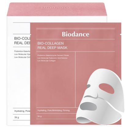 BIODANCE Bio-Collagen Real Deep Mask, Hydrating Overnight Hydrogel Mask, Pore Minimizing, Elasticity Improvement