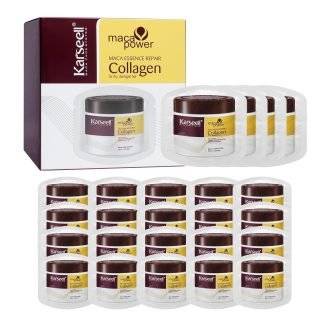 Karseell Collagen Hair Treatment Deep Repair Conditioning Argan Oil Collagen Hair Mask Essence for Dry Damaged Hair All Hair Types 10ml