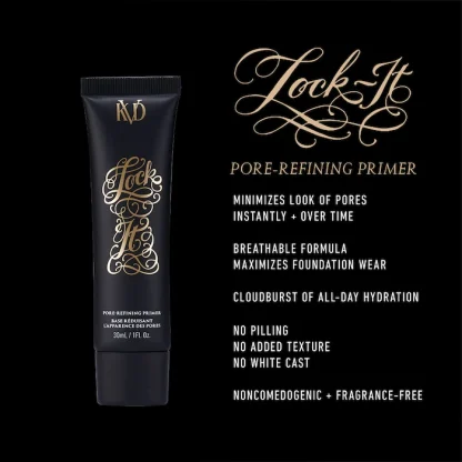 KVD Beauty Lock-It Vegan Pore-Refining Hydrating Primer with Rice Water 30ML - Imagen 3