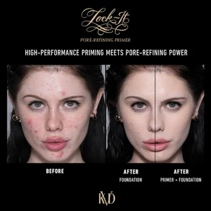 KVD Beauty Lock-It Vegan Pore-Refining Hydrating Primer with Rice Water 30ML - Imagen 5