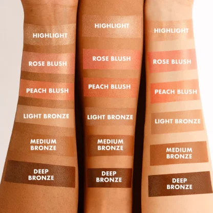 Iconic London Multi Use Cream Blusher Bronzer And Highlight Face Palette - Imagen 2