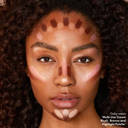 Iconic London Multi Use Cream Blusher Bronzer And Highlight Face Palette - Imagen 3