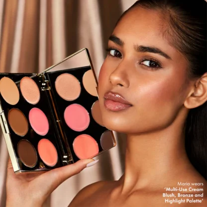 Iconic London Multi Use Cream Blusher Bronzer And Highlight Face Palette - Imagen 7