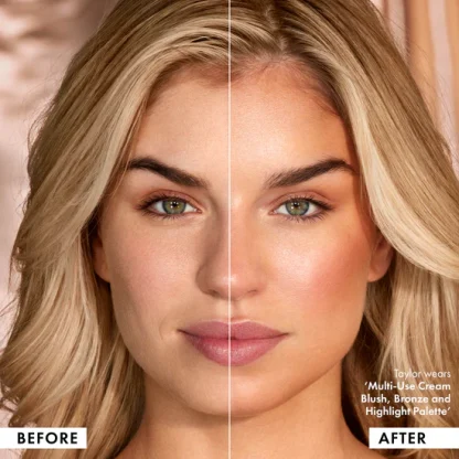 Iconic London Multi Use Cream Blusher Bronzer And Highlight Face Palette - Imagen 8