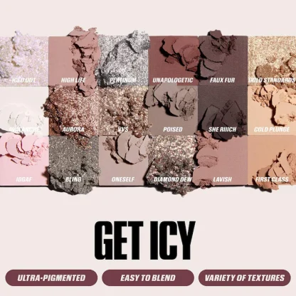 HUDA BEAUTY Icy Nude Eyeshadow Palette - Imagen 7