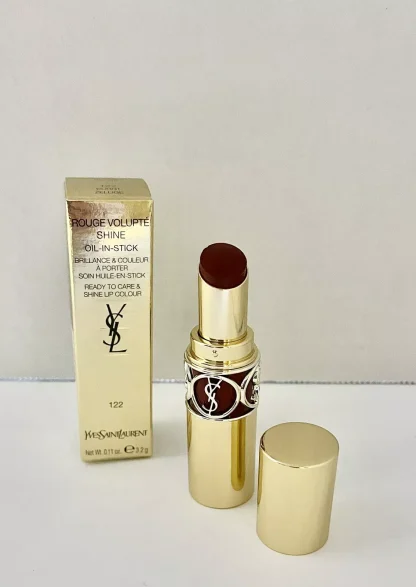 Yves Saint Laurent YSL Rouge Volupte Shine Oil-In-Stick #122 Burnt Zellige - Imagen 2