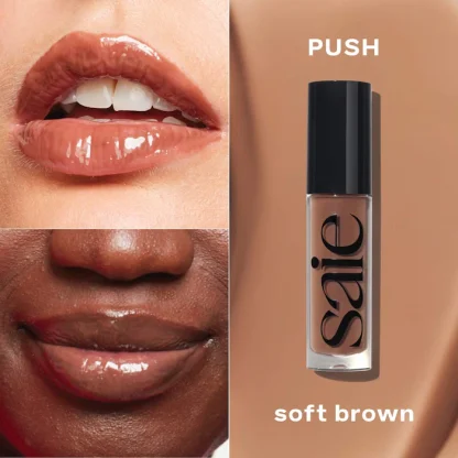 Saie Glossybounce™ High-Shine Hydrating Lip Gloss Oil - Imagen 7