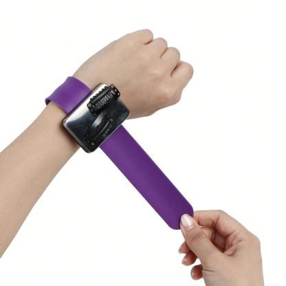 Pulsera magnética de silicona profesional para sujetar pinzas y horquillas de pelo NEGRA - Imagen 4