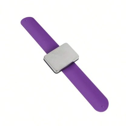 Pulsera magnética de silicona profesional para sujetar pinzas y horquillas de pelo NEGRA - Imagen 6