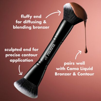 ELF Liquid Bronzer & Contour Duo Brush - Imagen 5