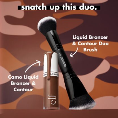 ELF Liquid Bronzer & Contour Duo Brush - Imagen 3