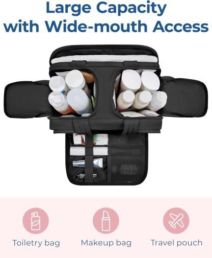 BAGSMART Travel Toiletry Bag, - Imagen 6