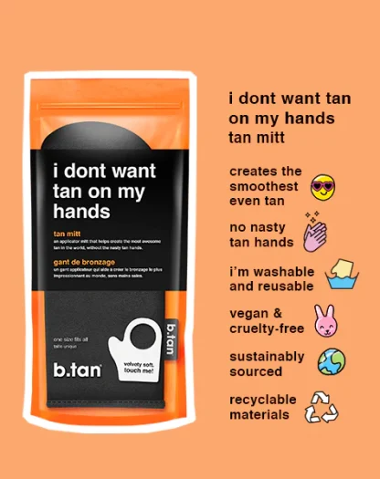 B.TAN glow your own way bundle tanning kit with mitt - Imagen 5