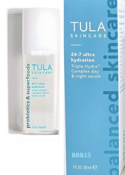 TULA Skincare -24-7 ultra hydration  Triple-Hydra Complex™ day & night serum - Imagen 6