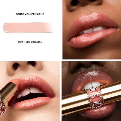 Yves Saint Laurent YSL Volupté Shine Lipstick Balm - 150 Nude Lingerie YSL - Imagen 3