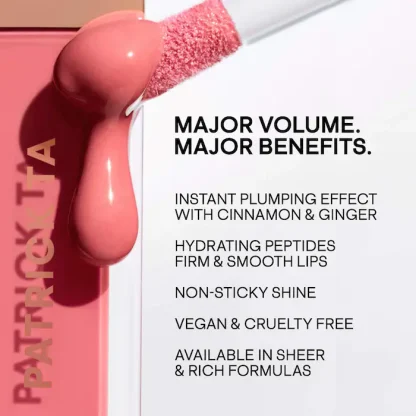PATRICK TA Major Volume Plumping Lip Gloss - Imagen 3