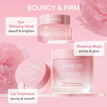 LANEIGE Bouncy & Firm Eye Brightening Sleeping Mask with Peony + Collagen Complex™ - Imagen 2