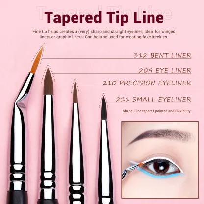 JESSUP Professional Makeup Eyeliner Brush Set 11pcs T324 - Imagen 8