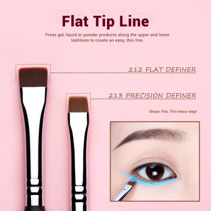 JESSUP Professional Makeup Eyeliner Brush Set 11pcs T324 - Imagen 7