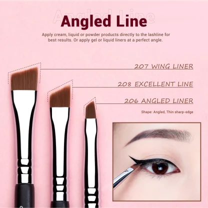 JESSUP Professional Makeup Eyeliner Brush Set 11pcs T324 - Imagen 6