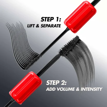 MAKE UP FOR EVER  The Professionall 24HR Double-Ended Lifting & Volumizing Mascara Black - Imagen 4