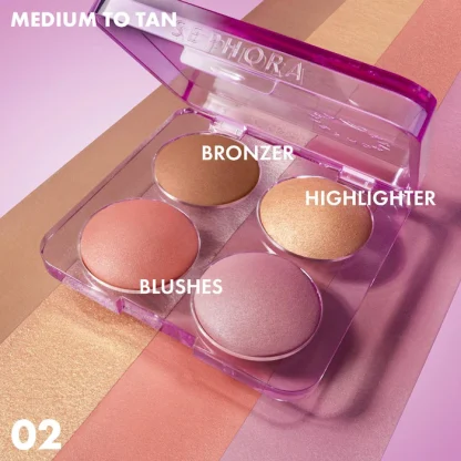 SEPHORA COLLECTION  Colorful Face Bronzer, Blush & Highlighter Palette - Imagen 2