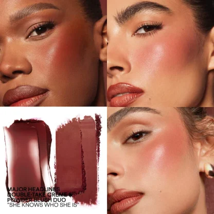 PATRICK TA  Major Headlines Double-Take Crème & Powder Blush Duo - Imagen 4