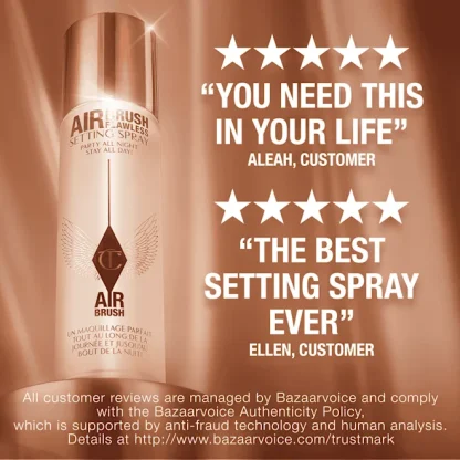 Charlotte Tilbury AIRBRUSH FLAWLESS SETTING SPRAY WHITE TEA OF BALI 100ML - Imagen 3