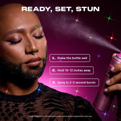 ONE/SIZE by Patrick Starrr  On 'Til Dawn Glitter Waterproof Setting Spray - Imagen 2