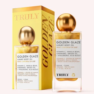 TRULY Golden Glaze Luxury Body Oil Brightening Body Shimmer Oil