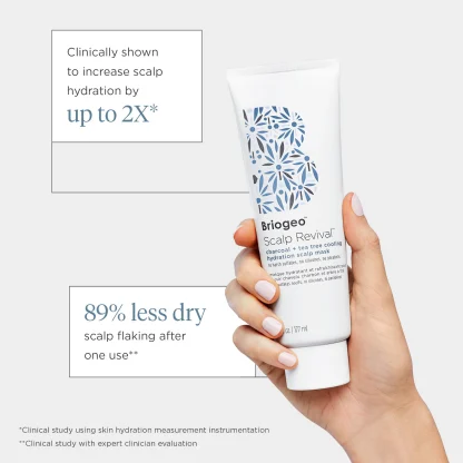 Briogeo  Scalp Revival™ Charcoal + Tea Tree Cooling Hydration Mask for Dry, Itchy Scalp 59ml - Imagen 4