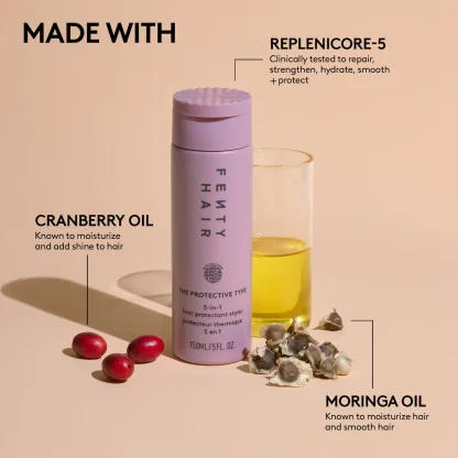 Fenty Beauty by Rihanna  The Protective Type 5-in-1 Heat Protectant Styling Cream 30ml - Imagen 2