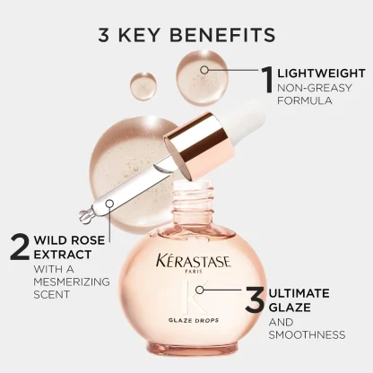 Kérastase  Gloss Absolu Glaze Drops Anti-Frizz Hair Oil 45ml - Imagen 6
