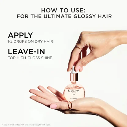 Kérastase  Gloss Absolu Glaze Drops Anti-Frizz Hair Oil 45ml - Imagen 4
