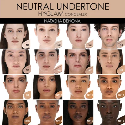 NATASHA DENONA  Hy-Glam Brightening & Hydrating Medium to Full Coverage Crease Proof Serum Concealer - Imagen 13