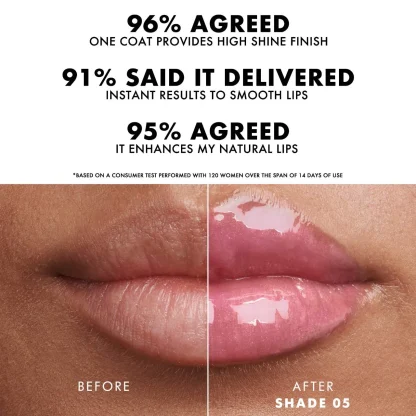 Armani Beauty  Prisma Glass Hydrating Lip Gloss with Squalane - Imagen 4