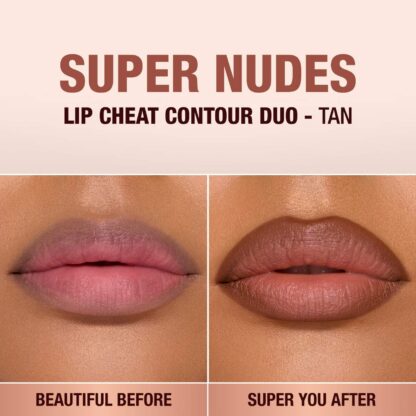 Charlotte Tilbury  Super Nudes Lip Cheat Contour Duo Lip Liner - Imagen 4