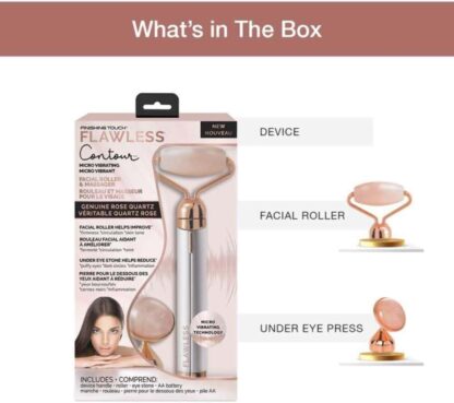 FLAWLESS CONTOUR MICRO VIBRATION FACIAL ROLLER & MASSAGER - Imagen 3
