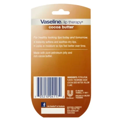 Vaseline Lip Therapy Cocoa Butter Twin Pack - 2ct/0.5oz - Imagen 2