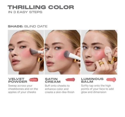 MORPHE Cheek Thrills Multi-Finish Face Trio - Imagen 4