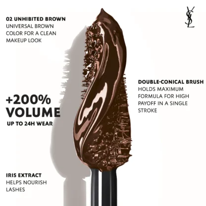 Yves Saint Laurent  MASCARA LASH CLASH 02 MINI (BROWN) 2ML - Imagen 2