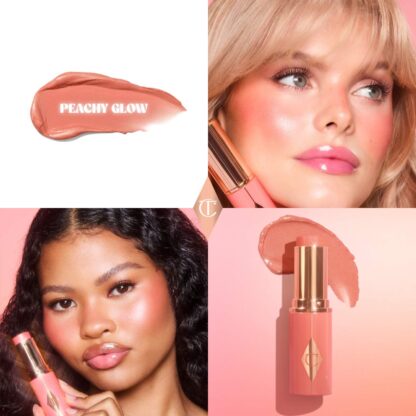 Charlotte Tilbury  Unreal Lip + Cheek Glow Blush Stick with Hyaluronic Acid - Imagen 19