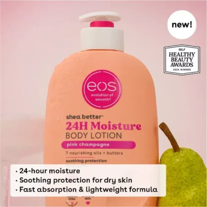 EOS Shea Better 24H Moisture Body Lotion - Pink Champagne - 16oz - Imagen 3