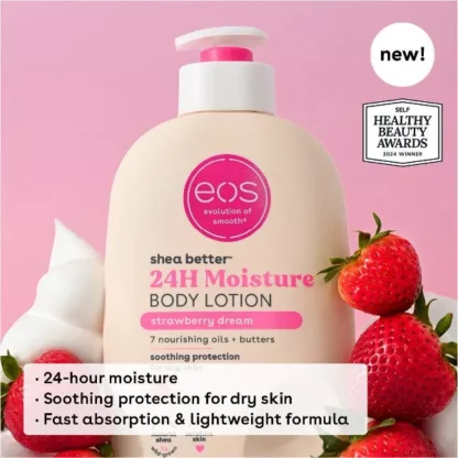 EOS Shea Better 24H Moisture Body Lotion - Strawberry Dream - 16oz - Imagen 2